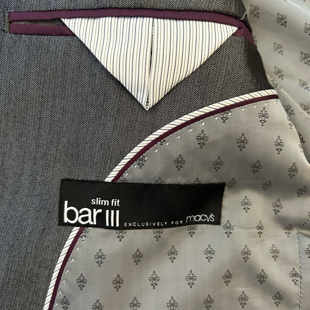 Bar lll slim fit, silver/grey, 2 piece suit - Picture 13 of 16